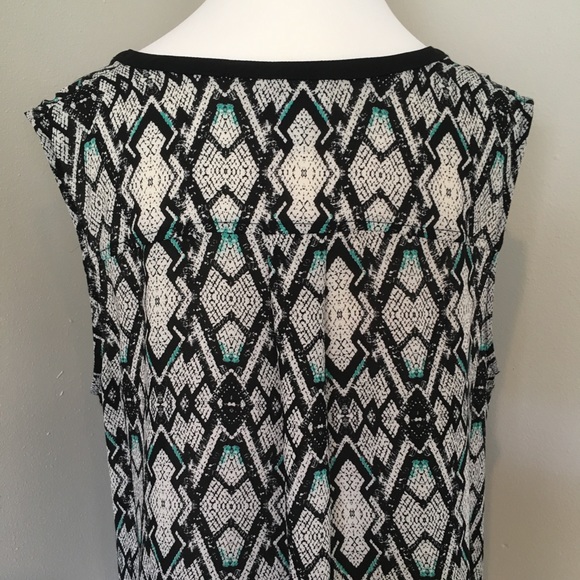 Pure Energy Blouse Top Sleeveless Geometric - Picture 5 of 5